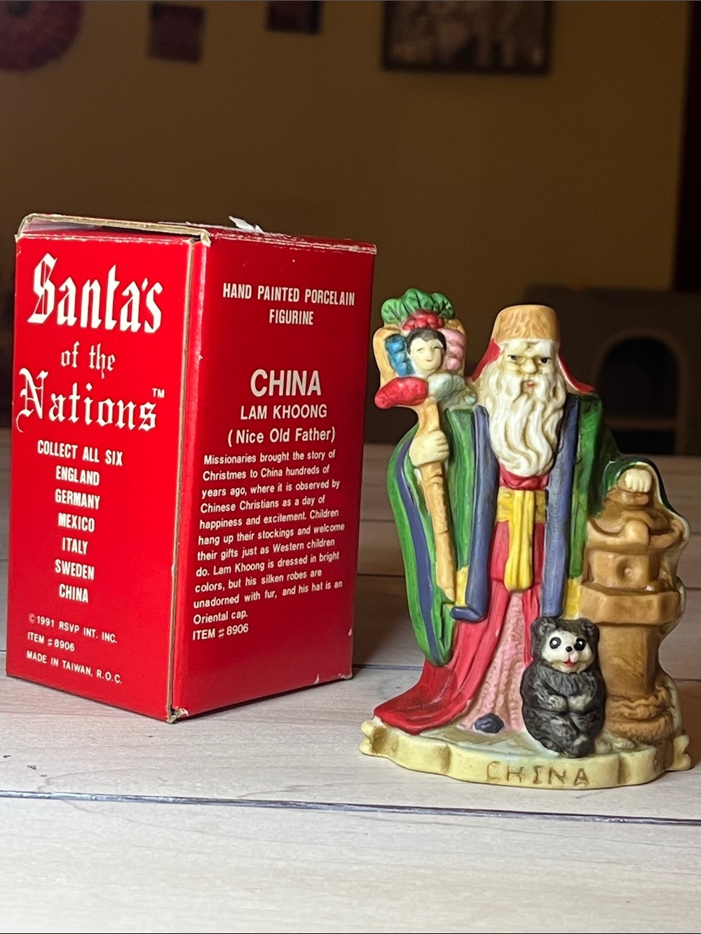 1991 China - Santa’s of the Nations Porcelain Figurine